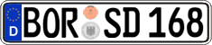 German license plate, Regular plates