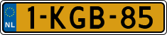 License plate of the Netherlands, Cars