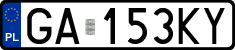 License plates of Poland, Regular car plates