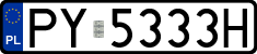 License plates of Poland, Regular car plates