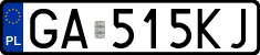 License plates of Poland, Regular car plates