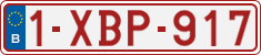 License plate of Belgium, Regular plates (2010)