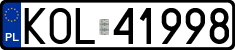 License plates of Poland, Regular car plates