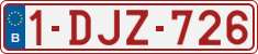 License plate of Belgium, Regular plates (2010)