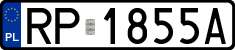 License plates of Poland, Regular car plates