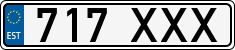 License plate of Estonia, Regular car plates