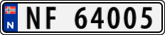 License plate of Norway, Cars