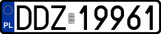 License plates of Poland, Regular car plates