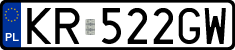 License plates of Poland, Regular car plates