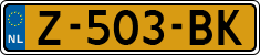 License plate of the Netherlands, Cars