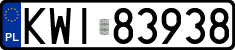 License plates of Poland, Regular car plates