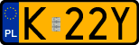 License plates of Poland, Oldtimers