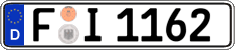 German license plate, Regular plates
