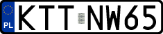 License plates of Poland, Regular car plates