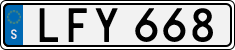 License plate of Sweden, Regular plates