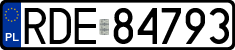 License plates of Poland, Regular car plates