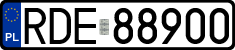 License plates of Poland, Regular car plates