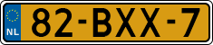 License plate of the Netherlands, Heavy Commercial Vehicles (1994 system)