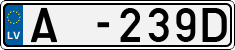 License plate of Latvia, Trailers