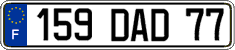 French license plate, FNI