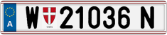 License plate of Austria, Regular plates