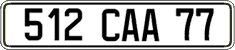 French license plate, FNI