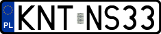 License plates of Poland, Regular car plates