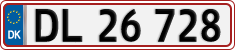 License plate of Denmark, Regular plates