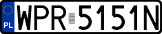 License plates of Poland, Regular car plates