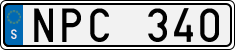 License plate of Sweden, Regular plates