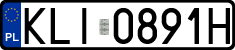 License plates of Poland, Regular car plates