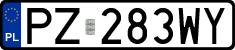 License plates of Poland, Regular car plates