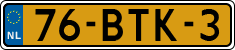 License plate of the Netherlands, Heavy Commercial Vehicles (1994 system)