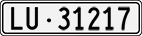 License plate of Switzerland, Cars
