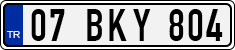 License plate of Turkey, Regular plates