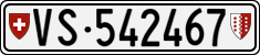 License plate of Switzerland, Cars