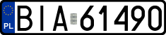 License plates of Poland, Regular car plates