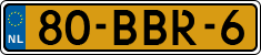 License plate of the Netherlands, Heavy Commercial Vehicles (1994 system)