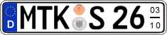 German license plate, Seasonal plates