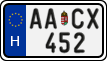 license plates of Hungary, Regular plates (2022)