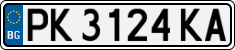 License plate of Bulgaria, Cars