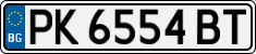 License plate of Bulgaria, Cars