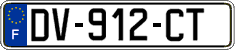 French license plate, SIV (ordinary)