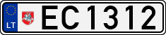 License plate of Lithuania, Electric vehicles