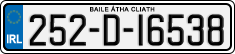License plate of Ireland, Regular plates