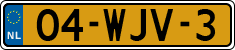 License plate of the Netherlands, Trailers