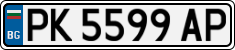 License plate of Bulgaria, Cars