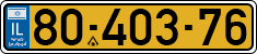 License plate of Israel, Regular plates
