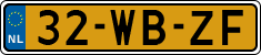 License plate of the Netherlands, Trailers