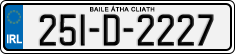 License plate of Ireland, Regular plates